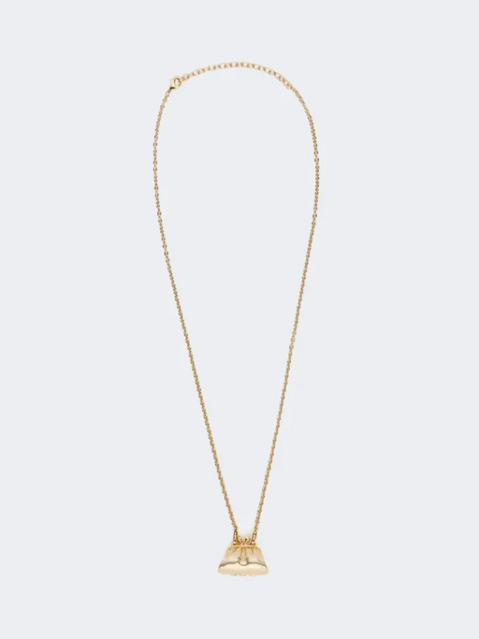 Collier long avec breloque en forme de sac Pasticcino, doré Collier long avec breloque en forme de sac Pasticcino, doré