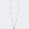 Collier pendentif sac Pasticcino, blanc optique Collier pendentif sac Pasticcino, blanc optique