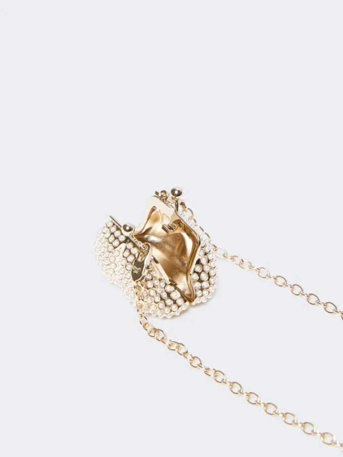 Collier pendentif sac Pasticcino, doré Collier pendentif sac Pasticcino, doré