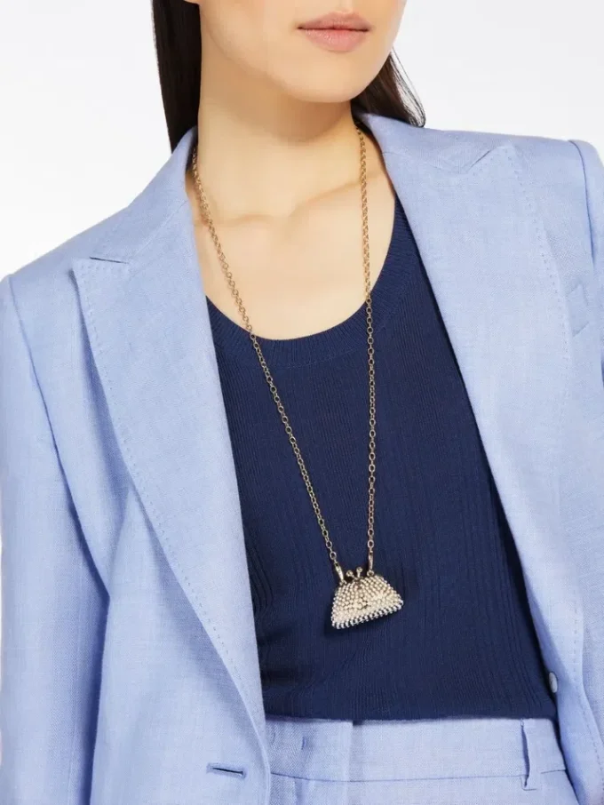 Collier pendentif sac Pasticcino, doré Collier pendentif sac Pasticcino, doré
