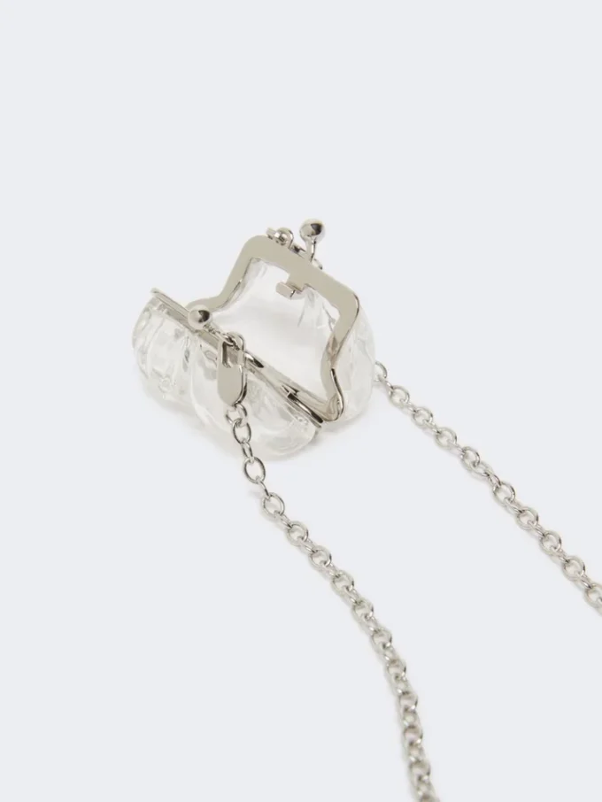 Collier pendentif sac Pasticcino, transparent Collier pendentif sac Pasticcino, transparent