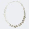 Collier à perles et métallique, argent Collier à perles et métallique, argent