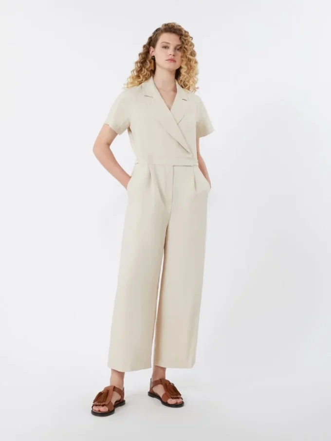 Combinaison Batavia en viscose et lin, beige Combinaison Batavia en viscose et lin, beige