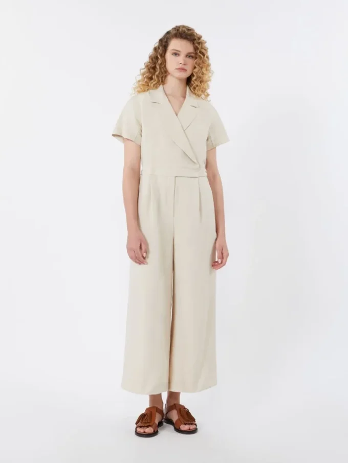 Combinaison Batavia en viscose et lin, beige Combinaison Batavia en viscose et lin, beige