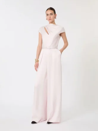 Combinaison en satin envers, rose