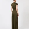 Combinaison en satin envers, vert mousse Combinaison en satin envers, vert mousse