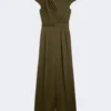 Combinaison en satin envers, vert mousse Combinaison en satin envers, vert mousse
