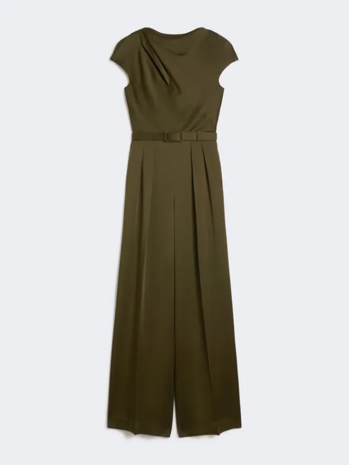 Combinaison en satin envers, vert mousse Combinaison en satin envers, vert mousse