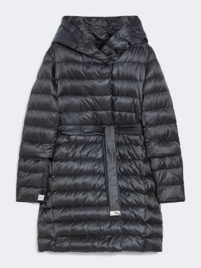 Doudoune réversible en satin déperlant, bleu nuit