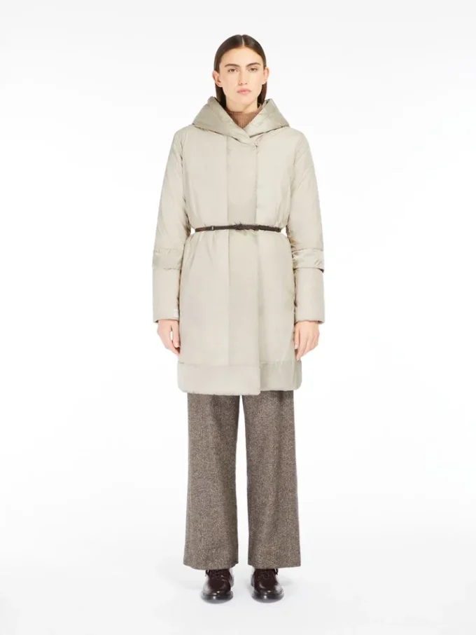 Doudoune réversible en satin déperlant, légère Doudoune réversible en satin déperlant, légère