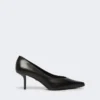 Escarpins en cuir lisse, noir Escarpins en cuir lisse, noir