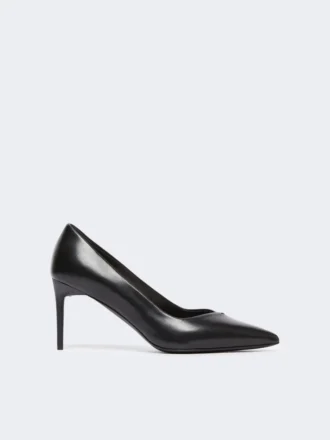 Escarpins en cuir nappa, noir