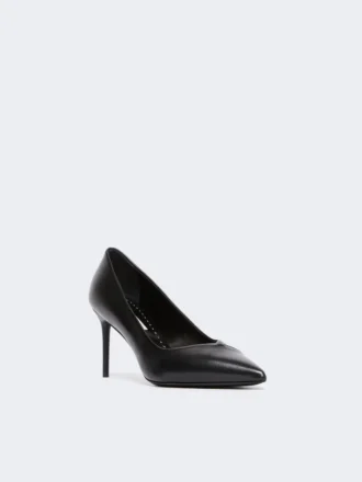 Escarpins en cuir nappa, noir