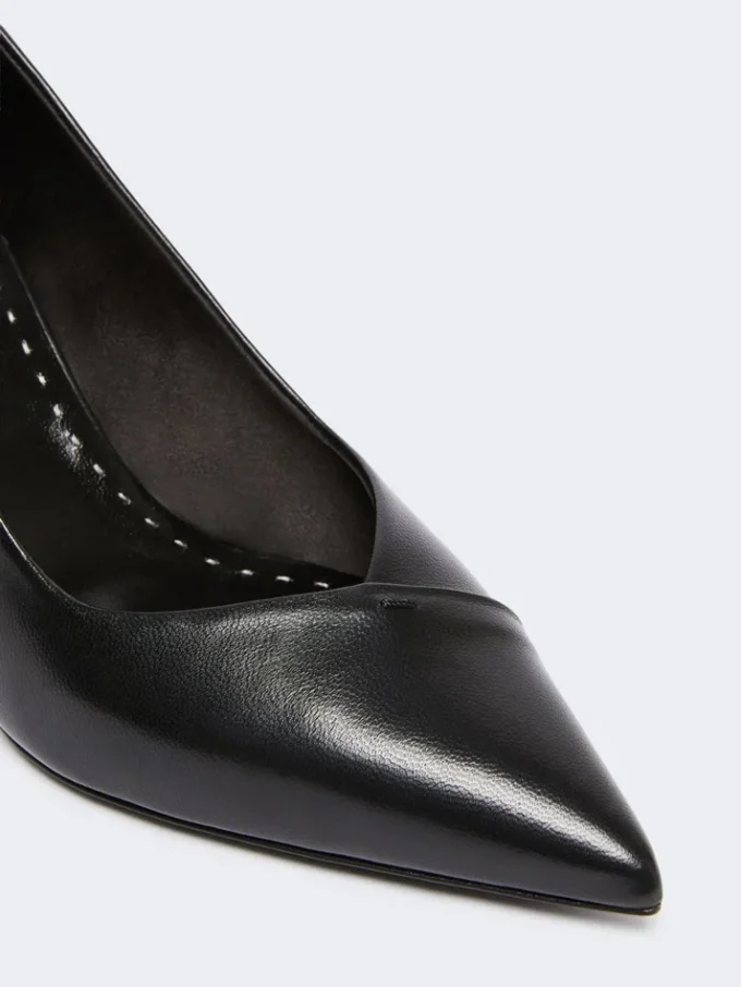 Escarpins en cuir nappa, noir Escarpins en cuir nappa, noir