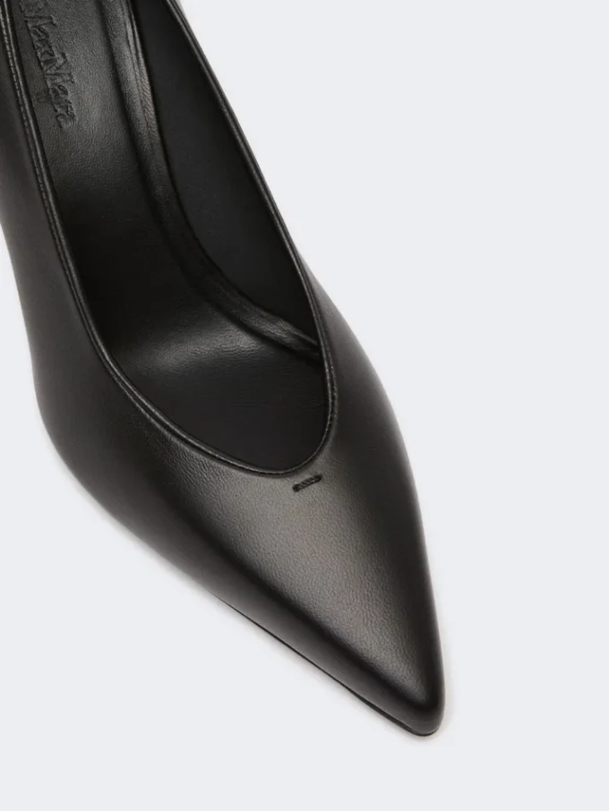 Escarpins en cuir nappa souple, noir Escarpins en cuir nappa souple, noir