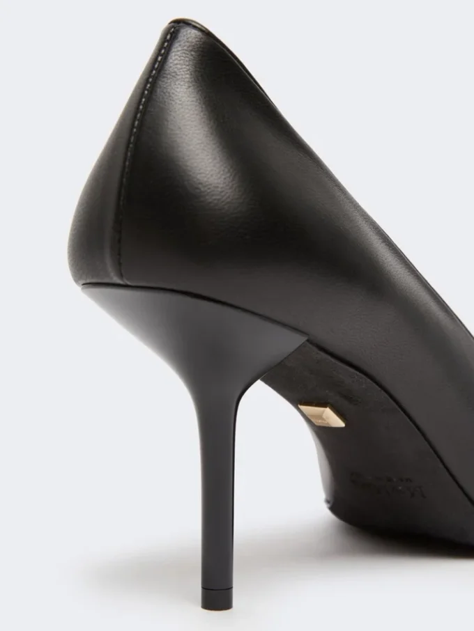 Escarpins en cuir nappa souple, noir Escarpins en cuir nappa souple, noir