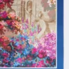 Foulard en soie imprimé, bleu nuit Foulard en soie imprimé, bleu nuit