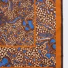 Foulard en soie imprimé, brun noisette Foulard en soie imprimé, brun noisette