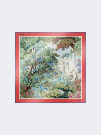 Foulard en soie imprimé, rose antique