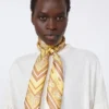 Foulard en soie imprimé, vert Foulard en soie imprimé, vert