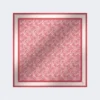 Foulard maxi carré en modal et soie, couleur saumon