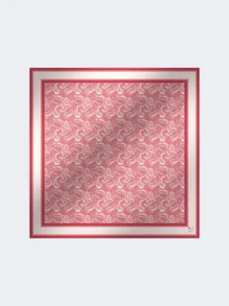 Foulard maxi carré en modal et soie, couleur saumon