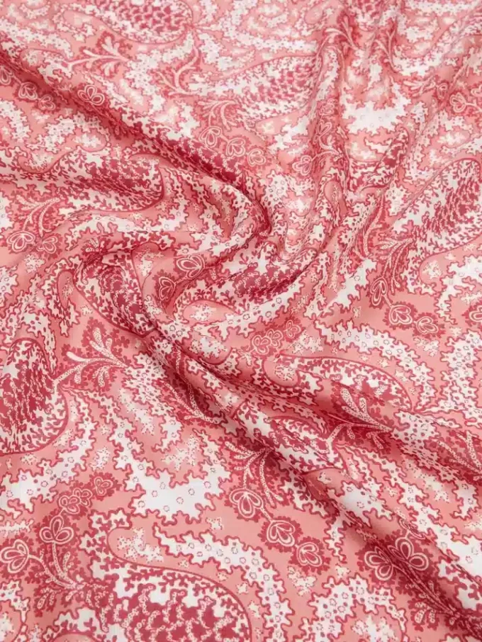 Foulard maxi carré en modal et soie, couleur saumon