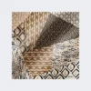 Foulard oversize en soie imprimée, beige