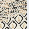 Foulard oversize en soie imprimée, beige