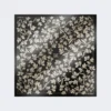 Foulard oversize en soie imprimée, noir