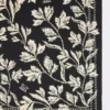 Foulard oversize en soie imprimée, noir