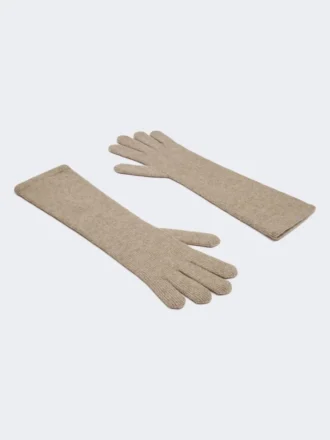 Gants en cachemire, beige