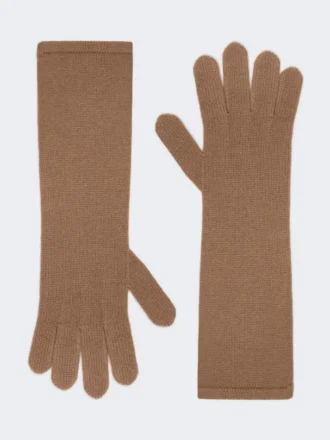 Gants en cachemire, couleur camel