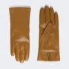 Gants en cuir nappa, couleur tabac Gants en cuir nappa, couleur tabac