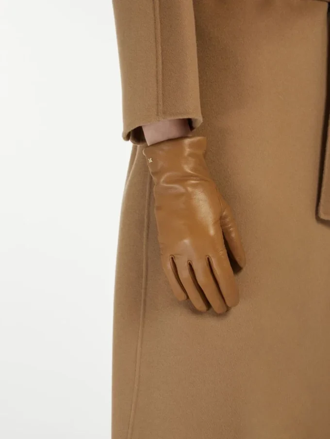 Gants en cuir nappa, couleur tabac Gants en cuir nappa, couleur tabac