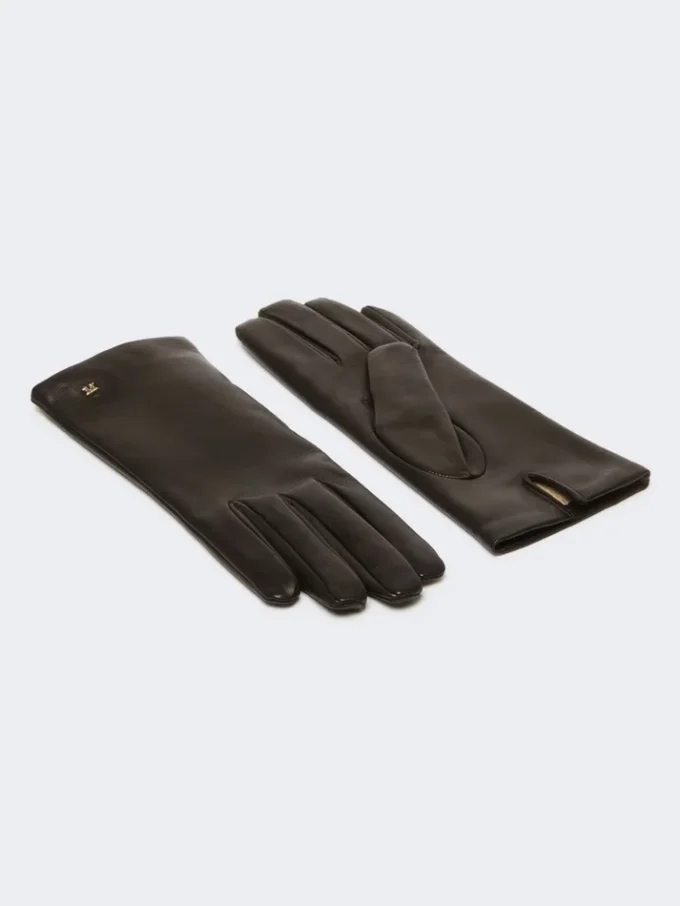 Gants en cuir nappa, noir Gants en cuir nappa, noir