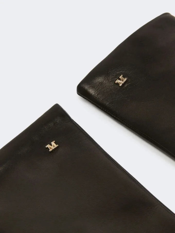 Gants en cuir nappa, noir Gants en cuir nappa, noir