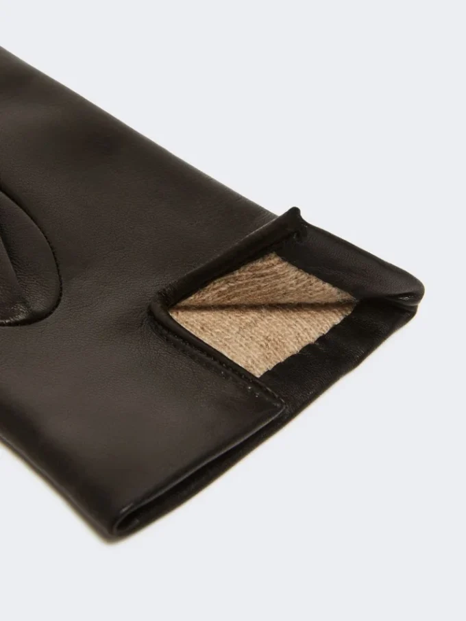 Gants en cuir nappa, noir Gants en cuir nappa, noir