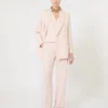 Gilet en crêpe de laine, rose