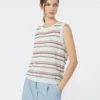 Gilet en fil de lin, multicolore Gilet en fil de lin, multicolore