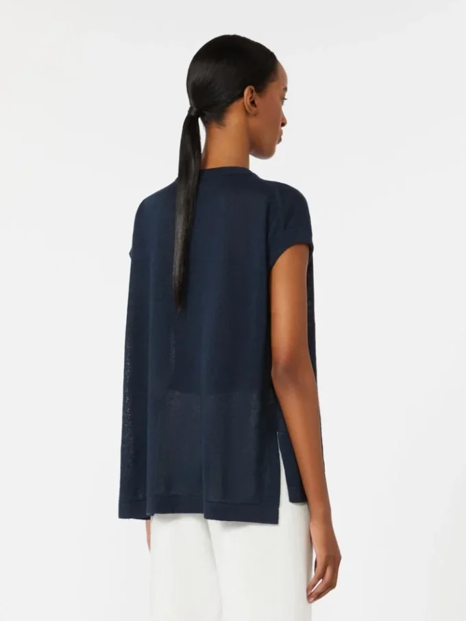 Gilet en lin, bleu marine Gilet en lin, bleu marine