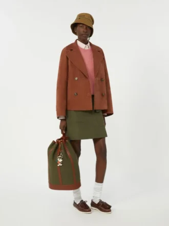Gilet en mélange de mohair, rose antique