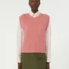 Gilet en mélange de mohair, rose antique Gilet en mélange de mohair, rose antique
