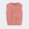 Gilet en mélange de mohair, rose antique Gilet en mélange de mohair, rose antique