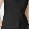 Gilet en toile de lin, noir Gilet en toile de lin, noir