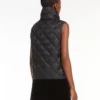 Gilet en toile de nylon déperlante, noir Gilet en toile de nylon déperlante, noir