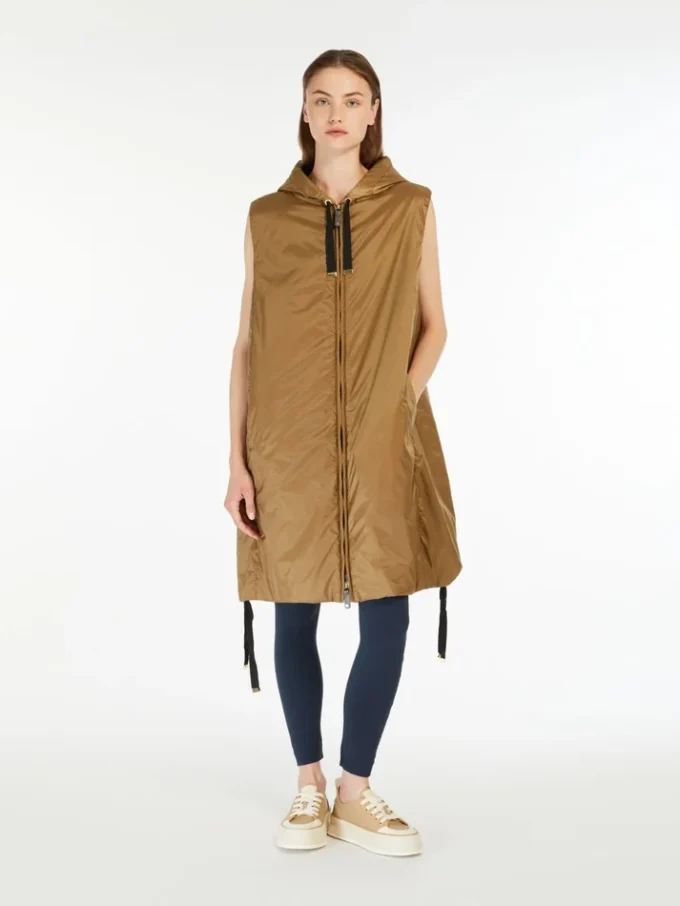 Gilet en toile déperlante, caramel Gilet en toile déperlante, caramel