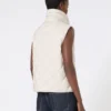 Gilet matelassé en toile de nylon hydrofuge, couleur sable