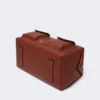 Grand sac Boston en cuir avec poches, couleur rouille Grand sac Boston en cuir avec poches, couleur rouille