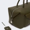Grand sac Boston en cuir avec poches, marron foncé Grand sac Boston en cuir avec poches, marron foncé